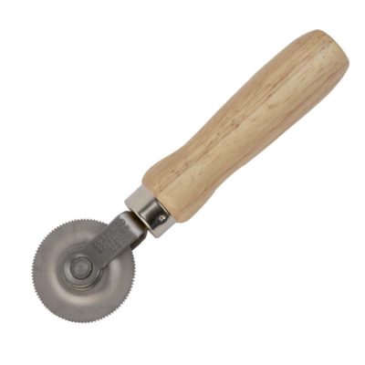 Rodillo estriado con mango de madera