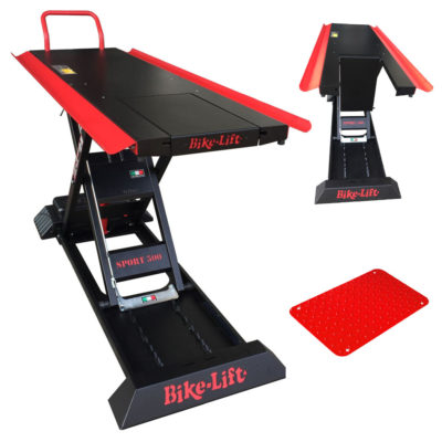 Elevador de moto SPORT GATE 500 de BIKE-LIFT para motos deportivas y scooters de gran cilindrada