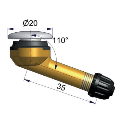 Válvula especial Scania Ø16mm